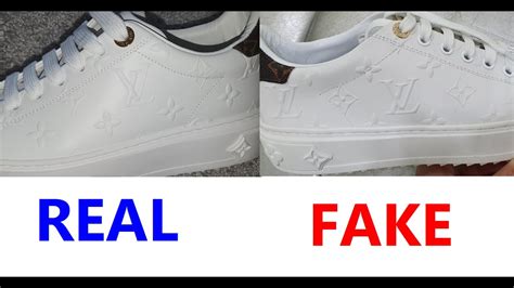 fake louis vuitton sneakers vs real